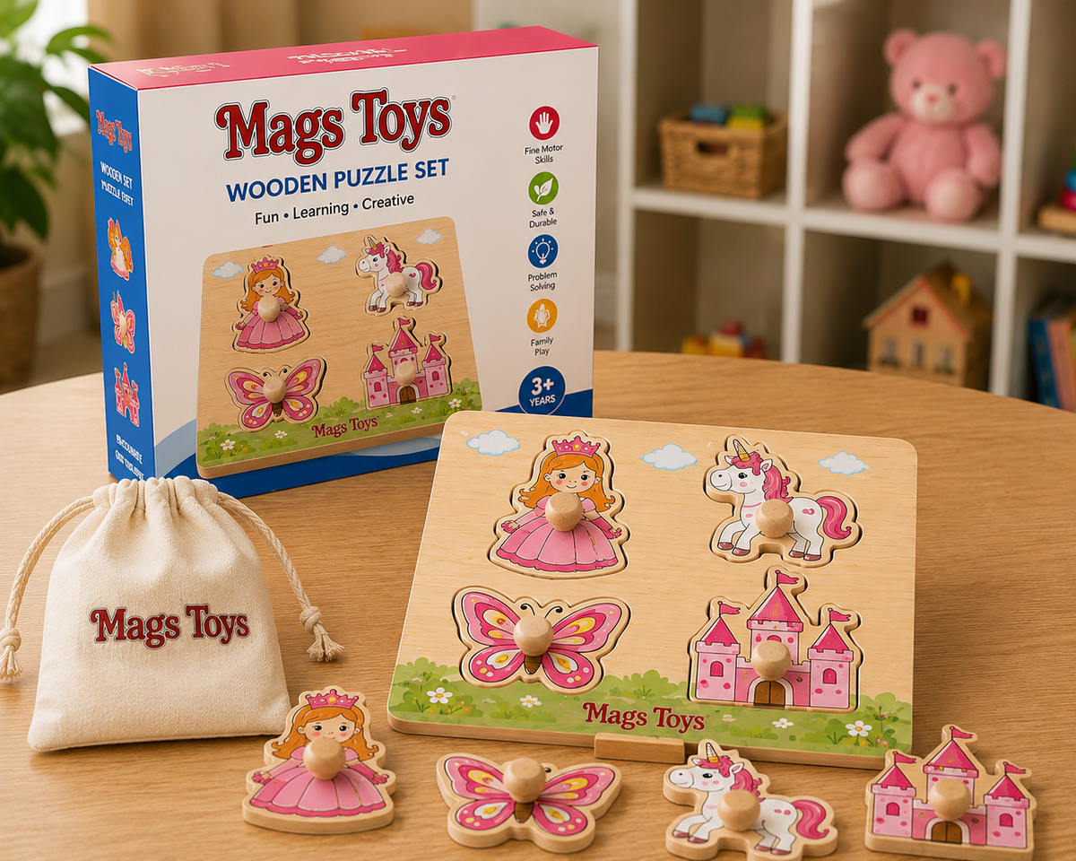 Mags Toys Wooden Puzzle Set