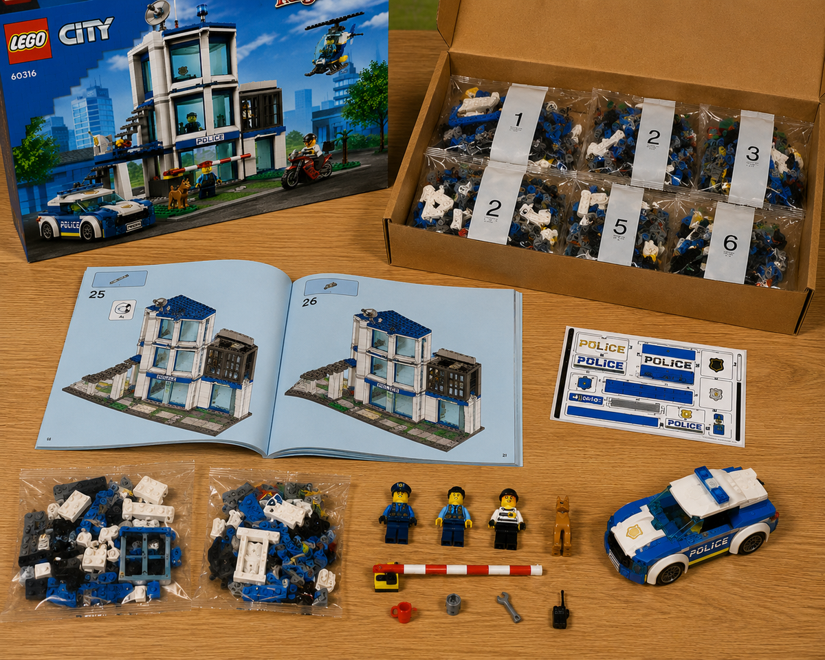City Construction Building Blocks Set, 668 Pieces